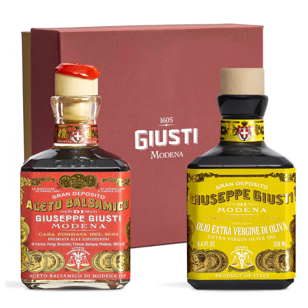 Giuseppe Giusti Duo Gift Set Balsamic Vinegar and Olive Oil