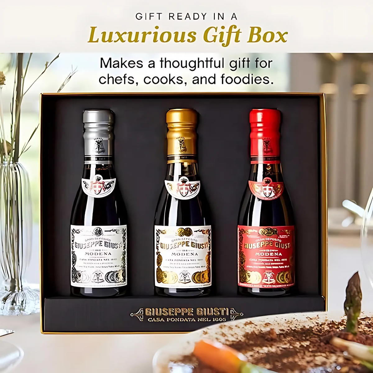Giuseppe Giusti Historical Trio Balsamic Vinegar Gift Set Giuseppe Giusti Historical Trio Balsamic Vinegar Gift Set