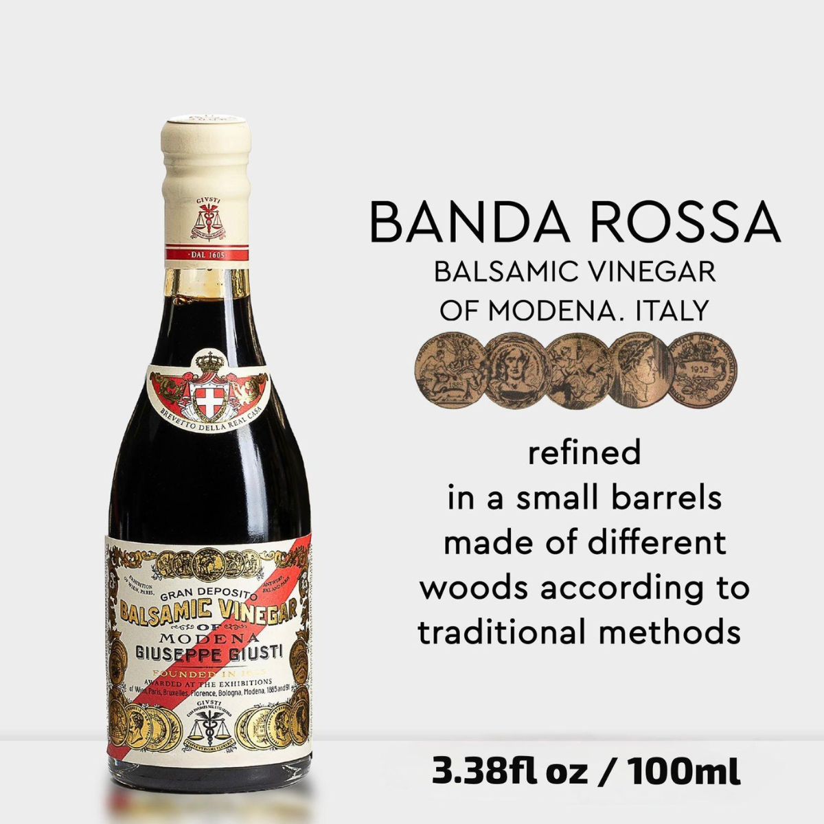 Giuseppe Giusti: Il Banda Rossa PGI 5 Gold Medals (100 ml) Giuseppe Giusti: Il Banda Rossa PGI 5 Gold Medals (100 ml)