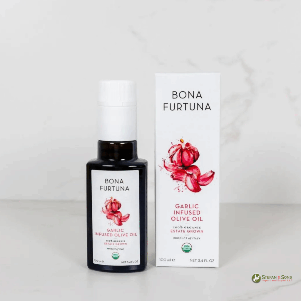 Bona Furtuna Organic Garlic Infused Olive Oil (100 ml)