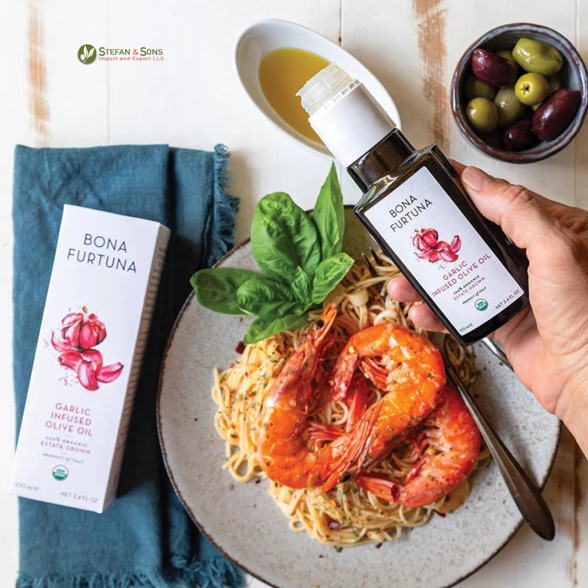 Bona Furtuna Organic Garlic Infused Olive Oil (100 ml) Bona Furtuna Organic Garlic Infused Olive Oil (100 ml)
