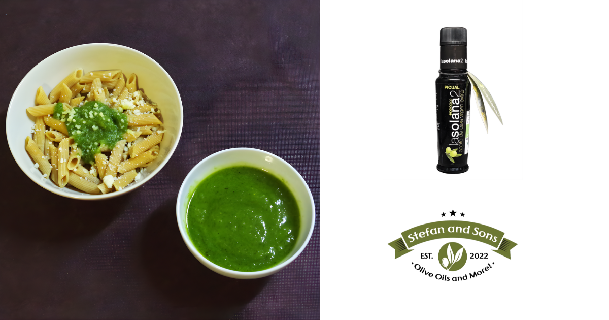 Basil pesto with Picual extra virgin olive oil
